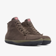 Camper Peu Pista Ankle Boots Brown - Mens Singapore UNCVXE-091